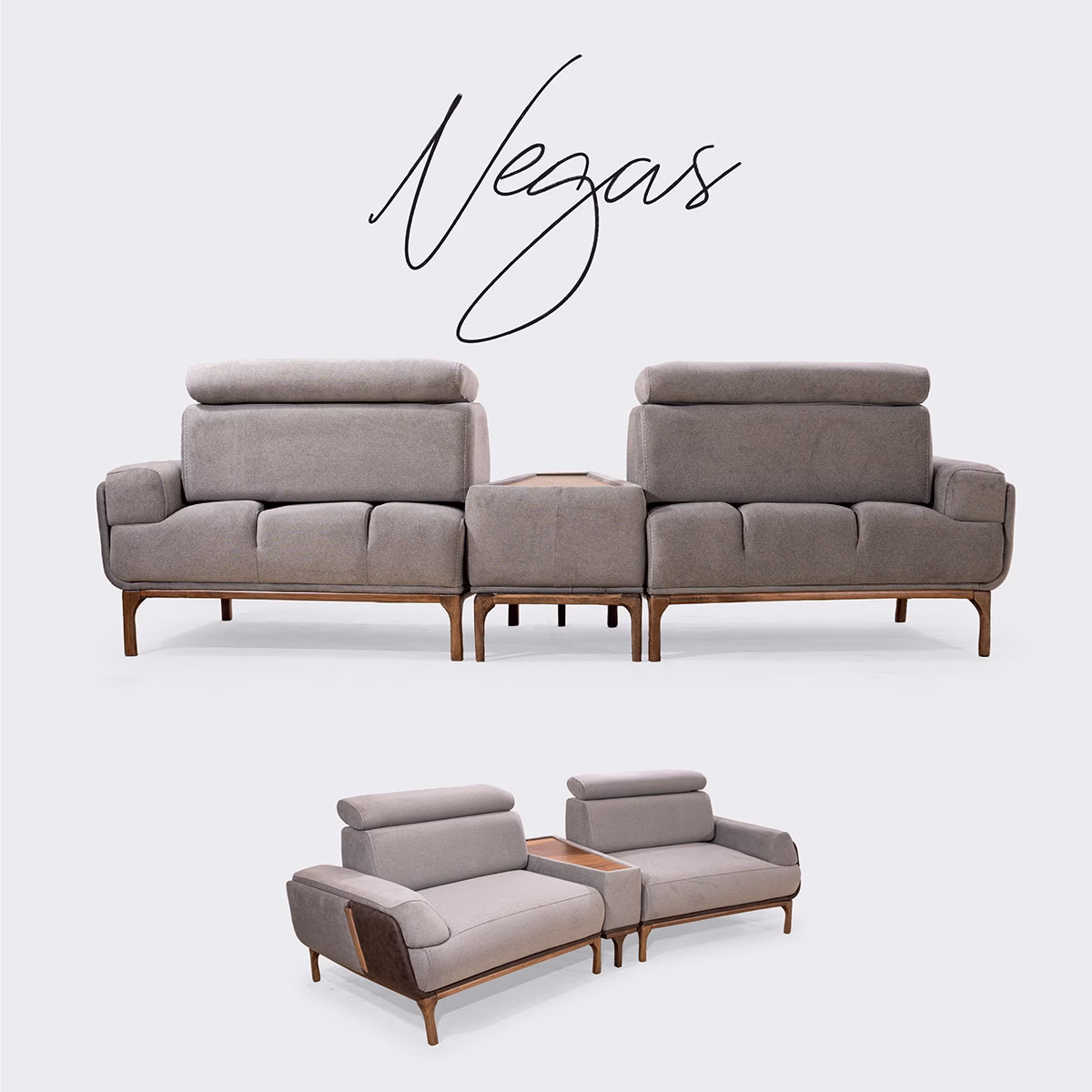 Vegas Vizon - Acı Kahve Koltuk Takımı